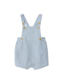 Baby-Set: Body & gestreifte Latzshorts