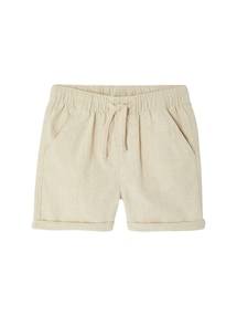 Jungen Hose aus Baumwoll-Leinen-Mix, Bundweite verstellbar