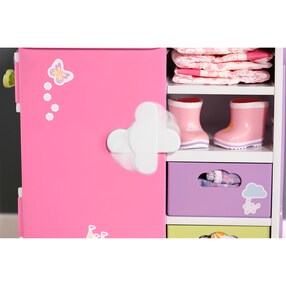 Puppen Schrank Regenbogen