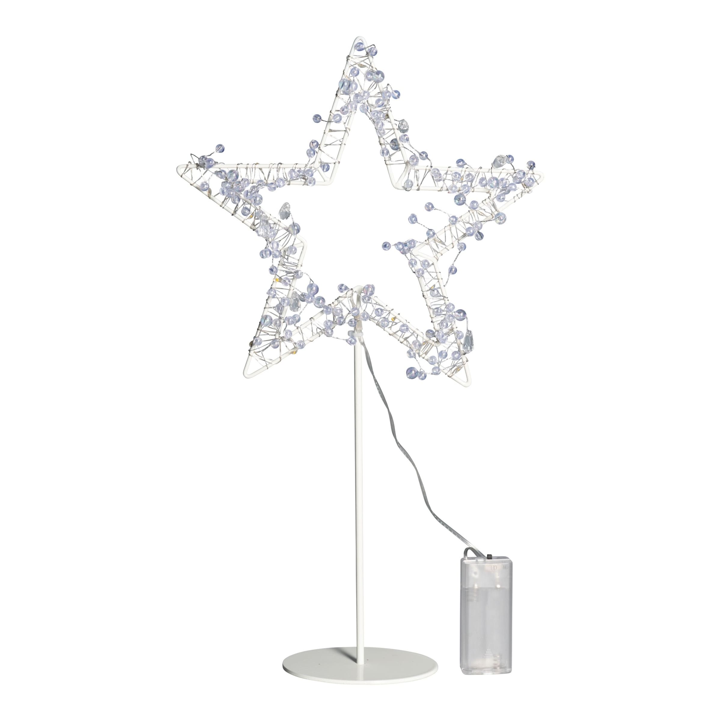 LED-Dekofigur auf Standfuß "Kristall"