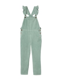Mädchen Cord-Latzhose mit Volantträgern