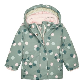 Winterjacke mit Kapuze Punkte