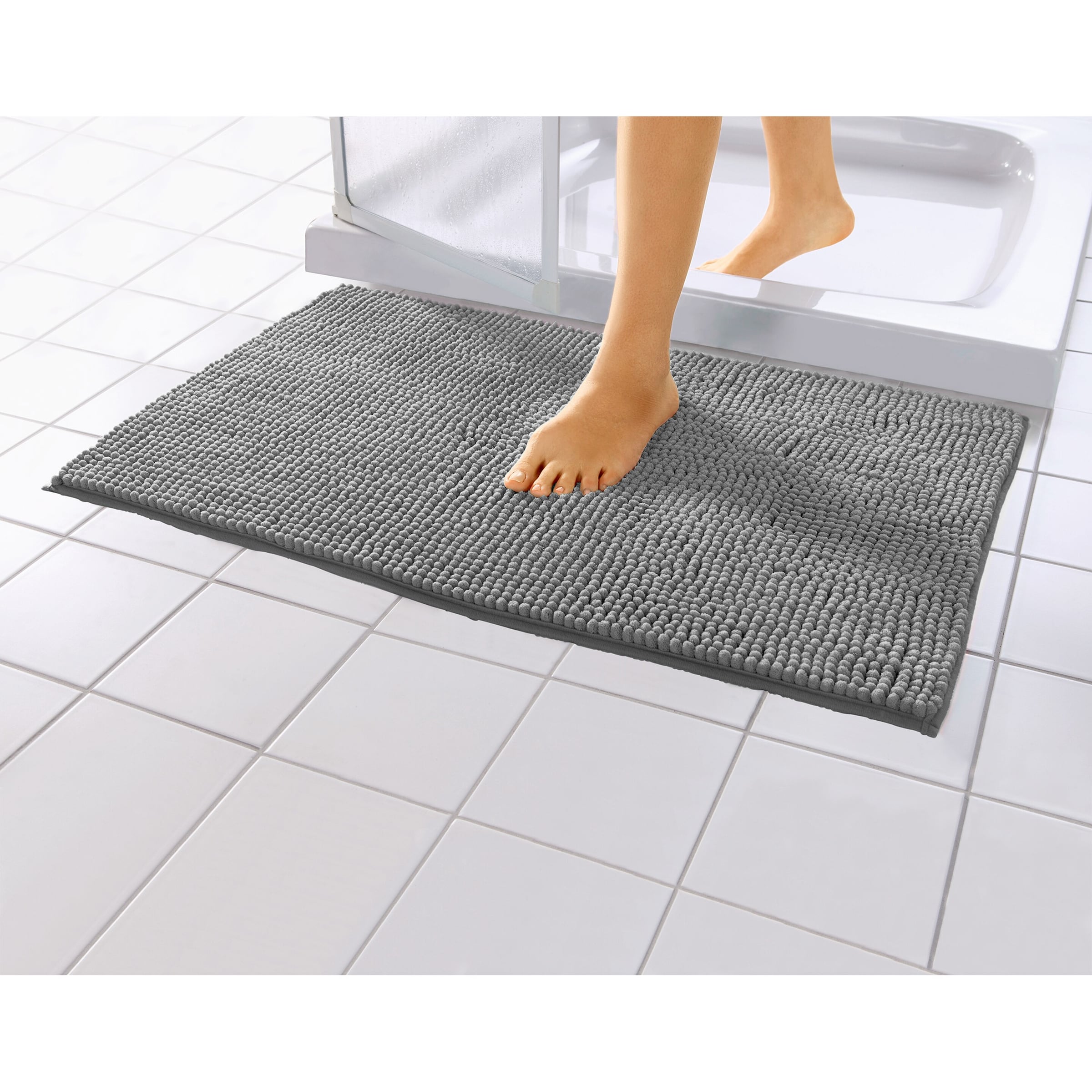 Pure 4Home - Kiezelsteen badmat | 60 cm x 39 cm schuurpapier en mat