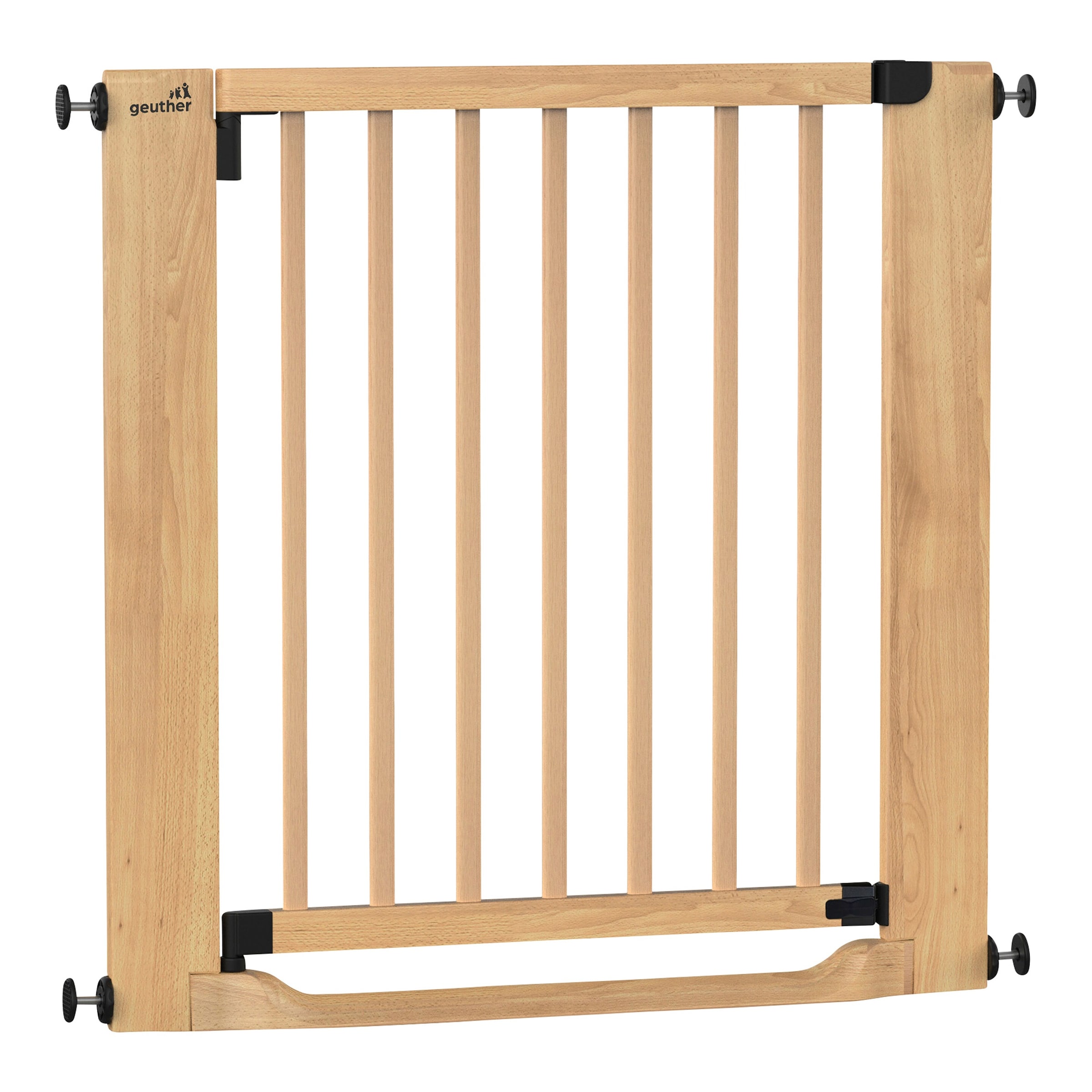 Geuther Tür- & Treppenschutzgitter Easylock Holz mit Flatstep 79-87cm