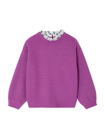Mädchen Pullover mit Volantkragen Geschwister-Capsule