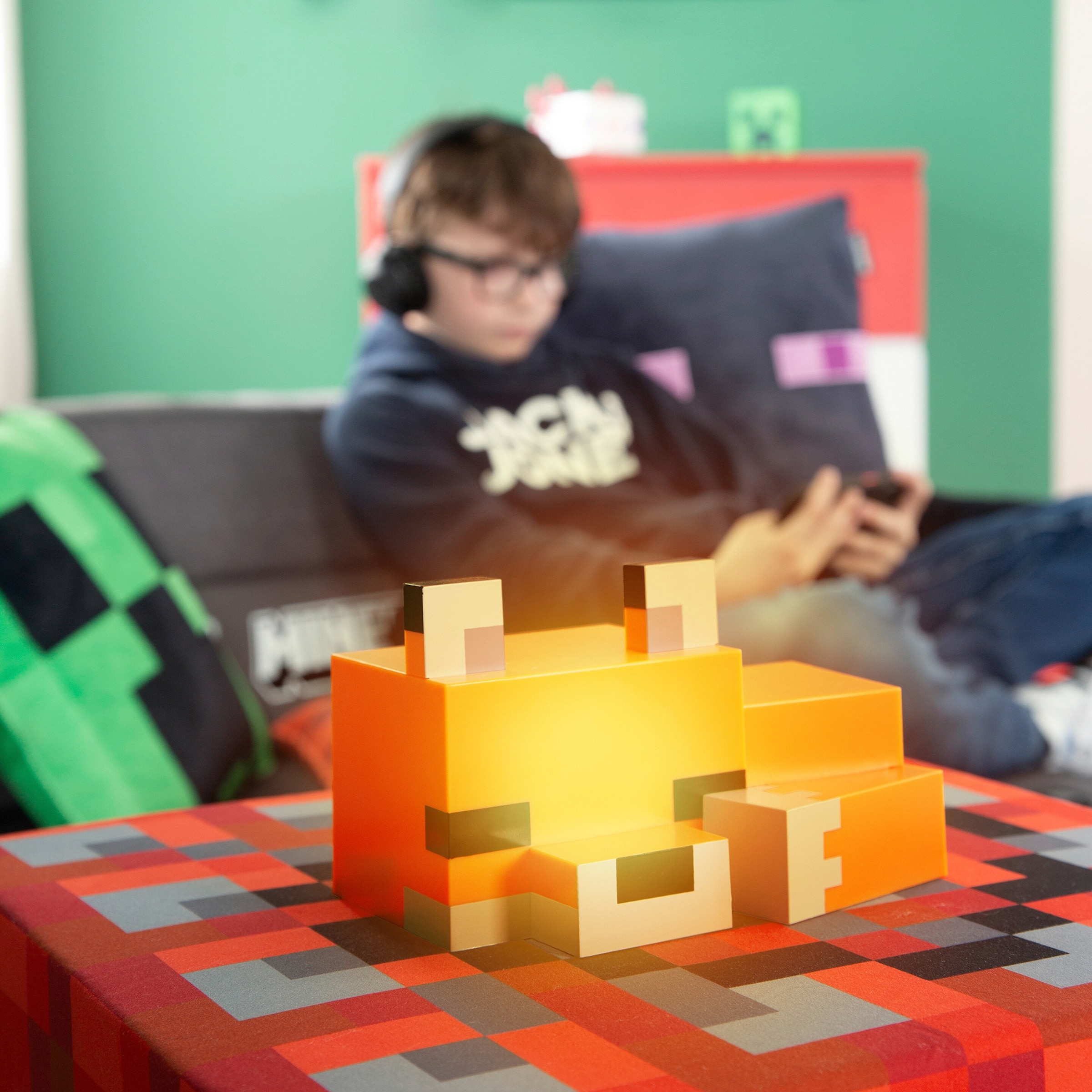Roba LED-Tischlampe, Fuchsbaby aufladbarer Akku MINECRAFT