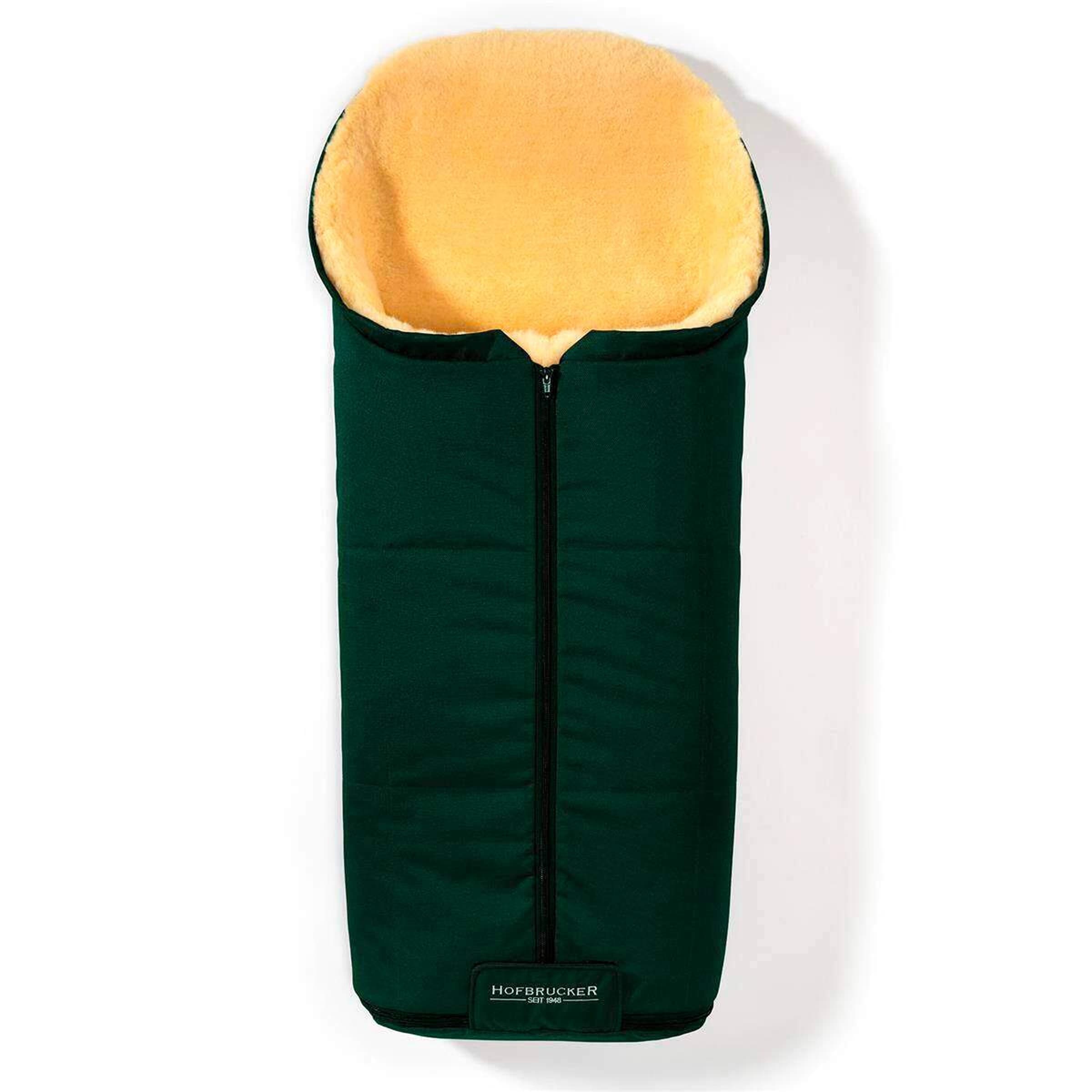 Hofbrucker Kinderwagen Lammfell-Fußsack Iglu gruen