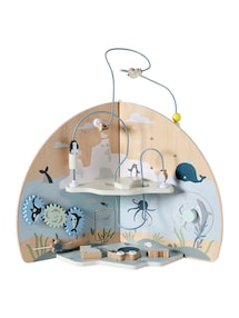 Baby Activity-Center mit 3 Spielwelten, Holz FSC©