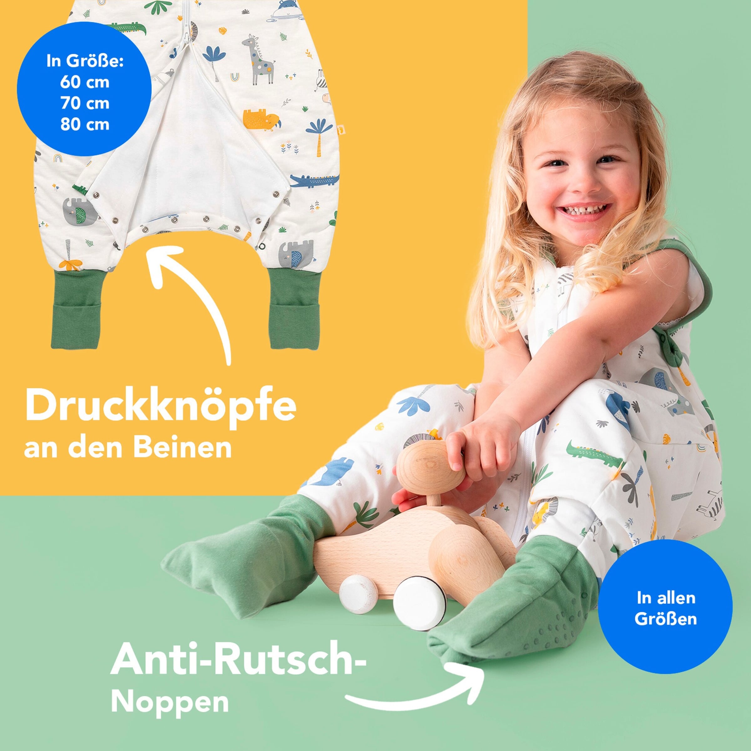 Schlummersack Schlafsack mit Füßen 1.0 Tog