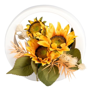 Déco en porcelaine «Tournesols»