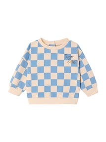 Baby Karo-Sweatshirt TEAM SOLEIL