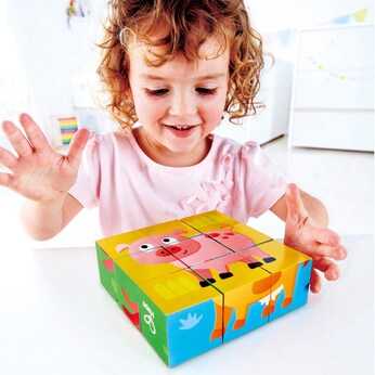 Würfelpuzzle Bauernhof