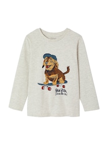 Shirt mit Tier-Print in Kreideoptik Jungen