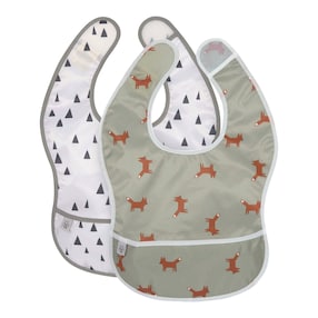 Lot de 2 bavoirs avec coque de récupération