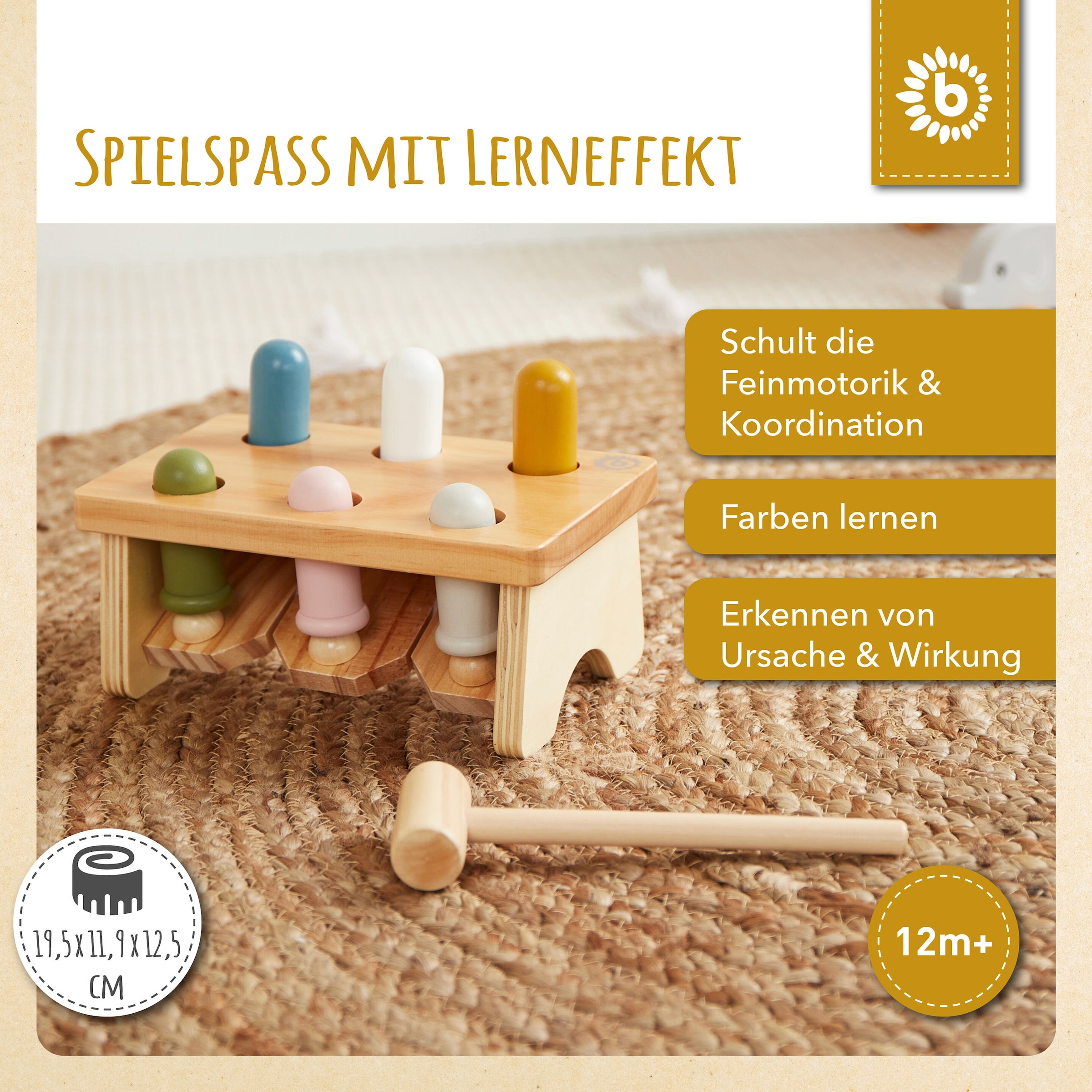 Bieco Klopfbank Scandi - ab 12 Monate