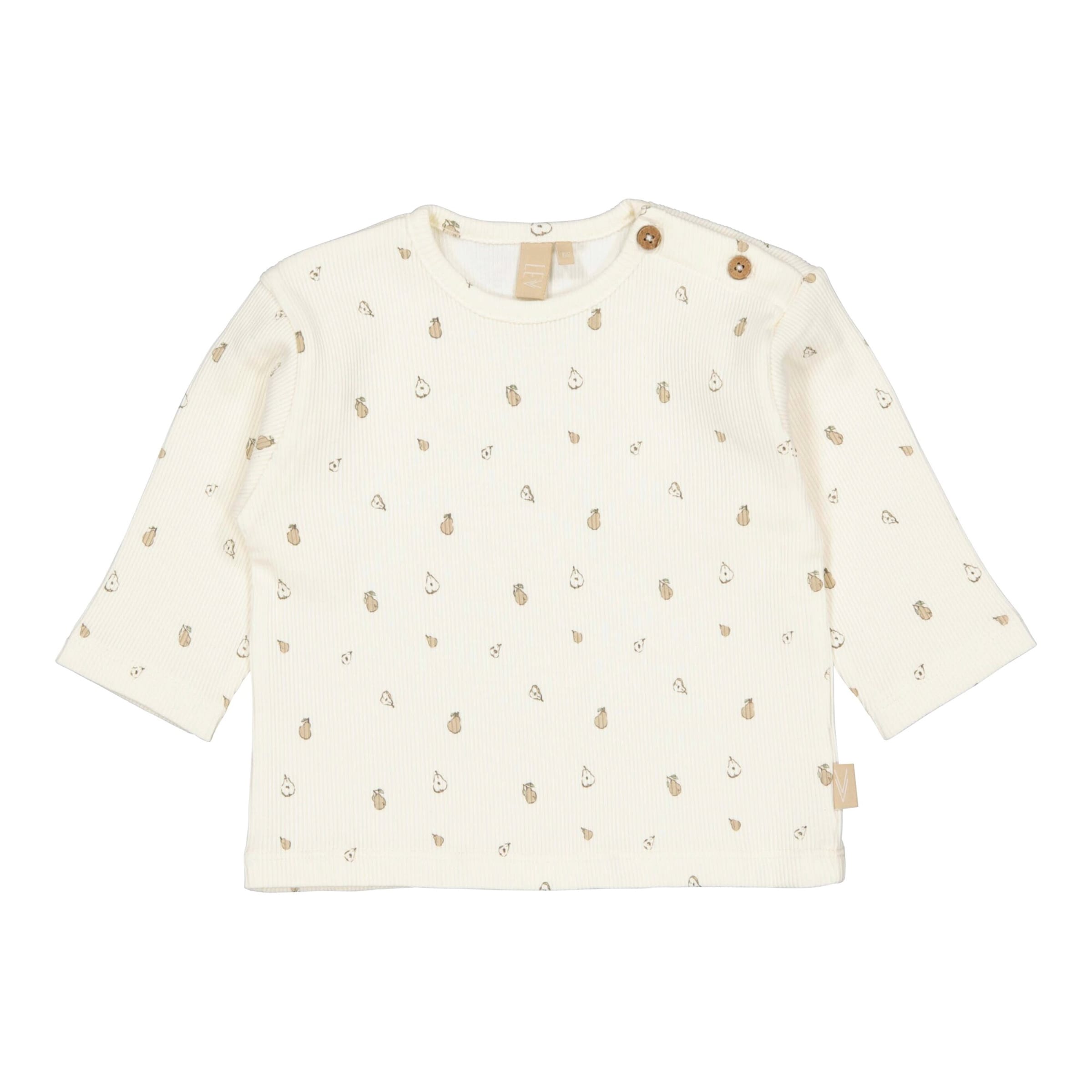 Shirt langarm Birnen Rippqualität