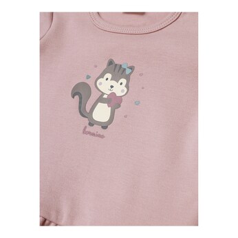 Shirt langarm Volant Eichhörnchen