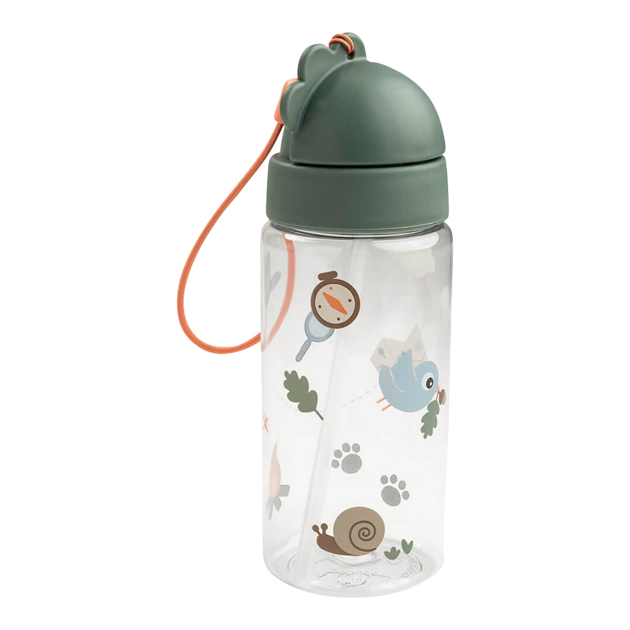 Done By Deer Trinkflasche mit Strohhalm, 350ml