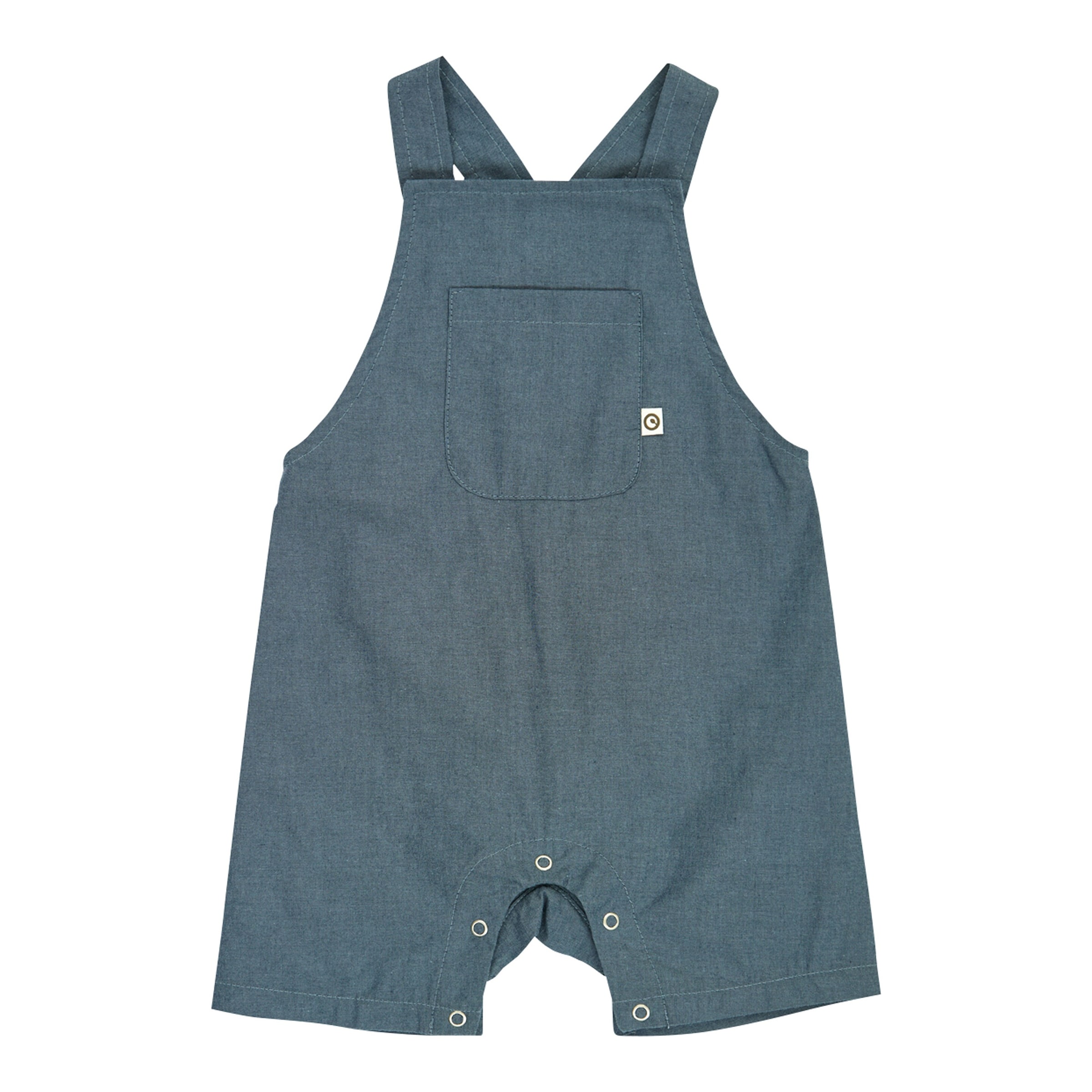 Müsli Chambray-Latzhose kurz