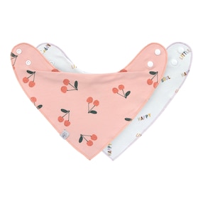 Lot de 2 foulards Happy cerises