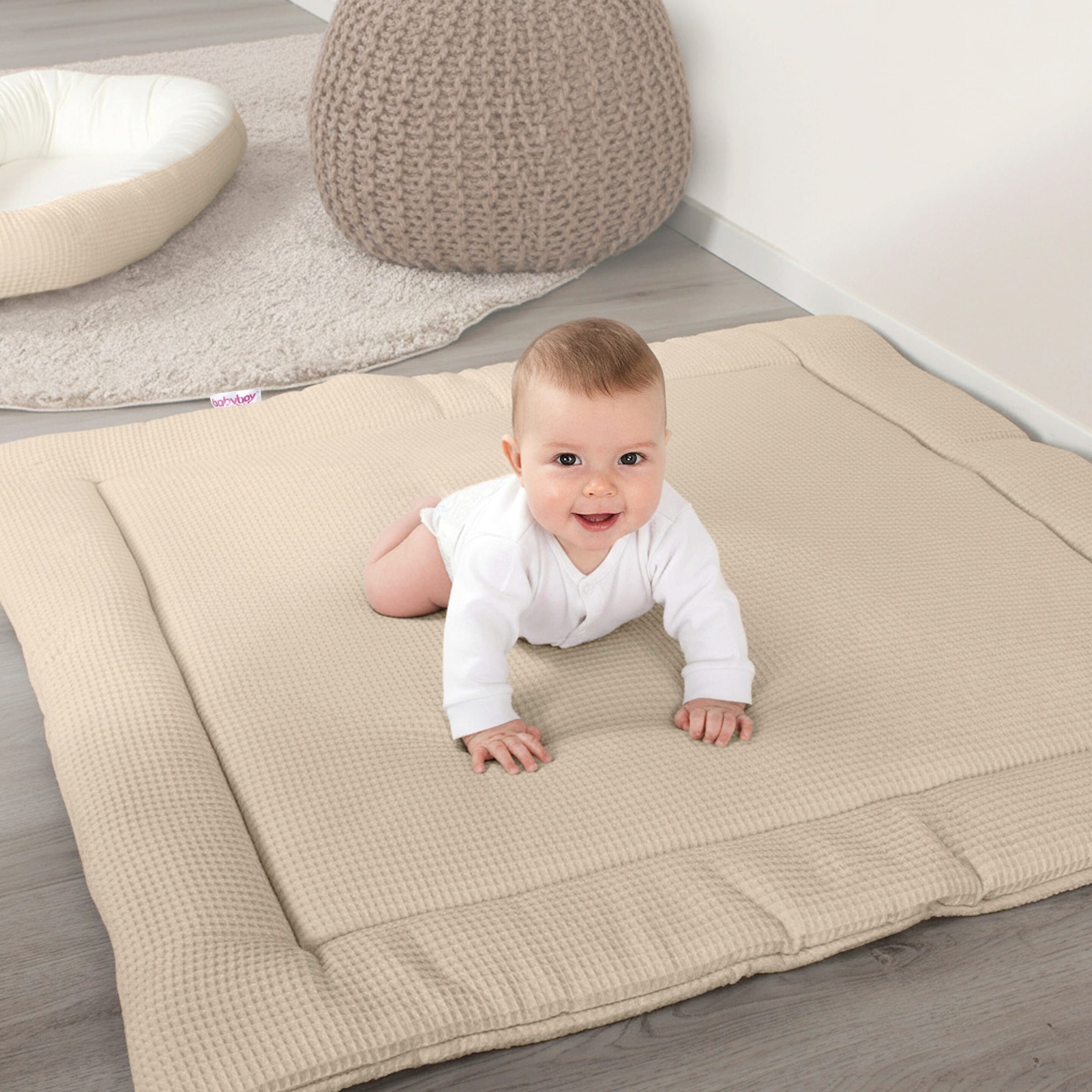 Krabbeldecke Waffelpiqué 75x100 cm