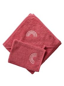 Baby Kapuzenbadetuch & Waschhandschuh