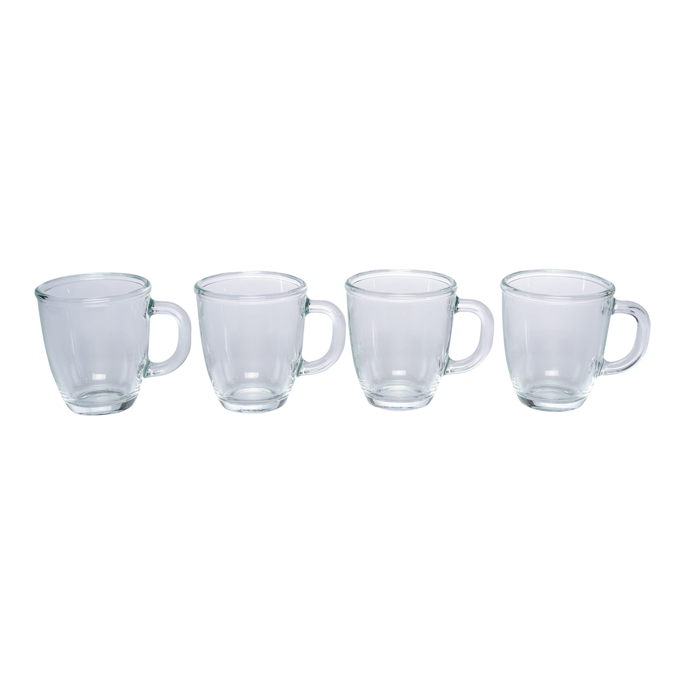 Glas-Tassen-Set, 4 Stück je 350 ml