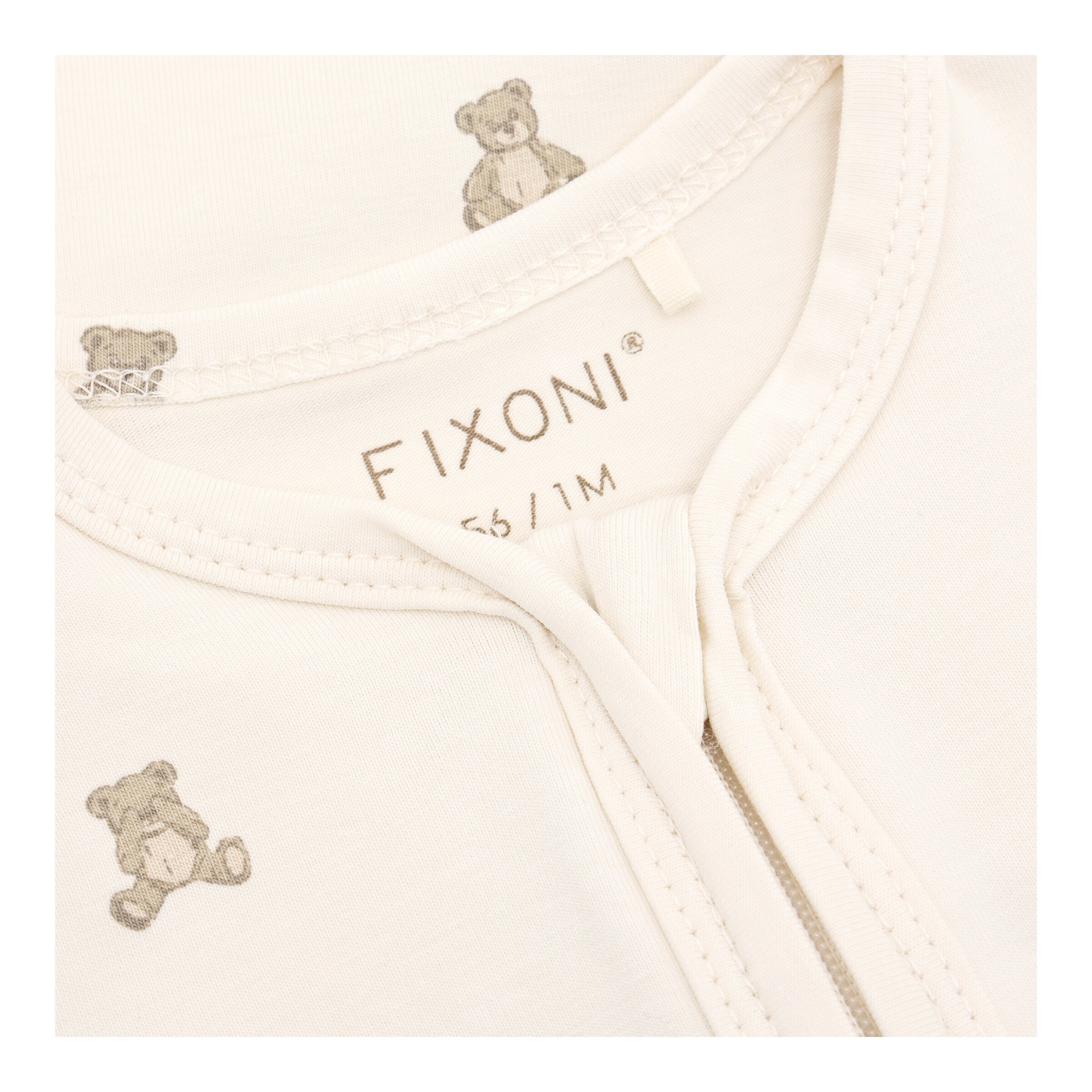 Schlafoverall mit Fuß Teddys