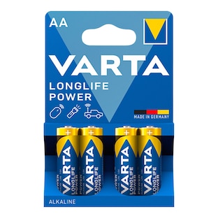 Piles AA Longlife Power de Varta, 4 pièces