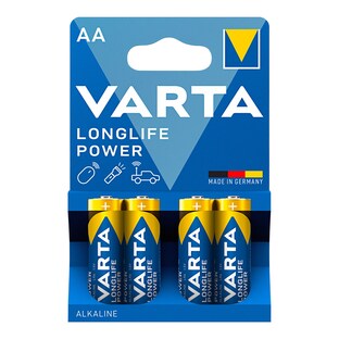 Piles AA Longlife Power de Varta, 4 pièces