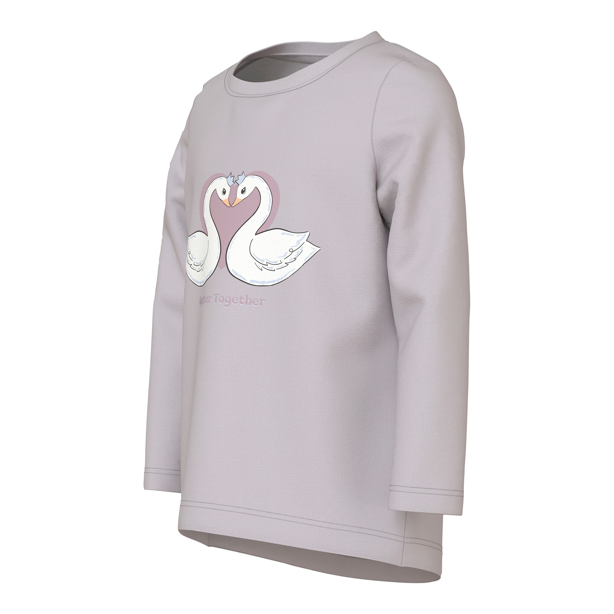 Name It Shirt langarm Schwäne