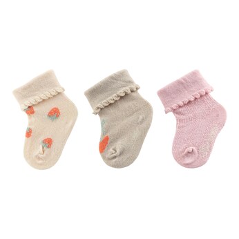 3er-Pack Socken Erdbeeren Ajour