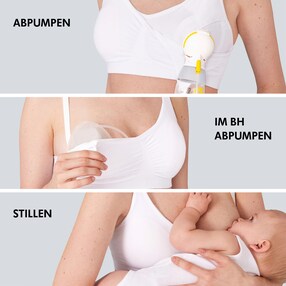 Umstands- und Still-BH 3in1 mit Abpump-Funktion Nursing and Pumping
