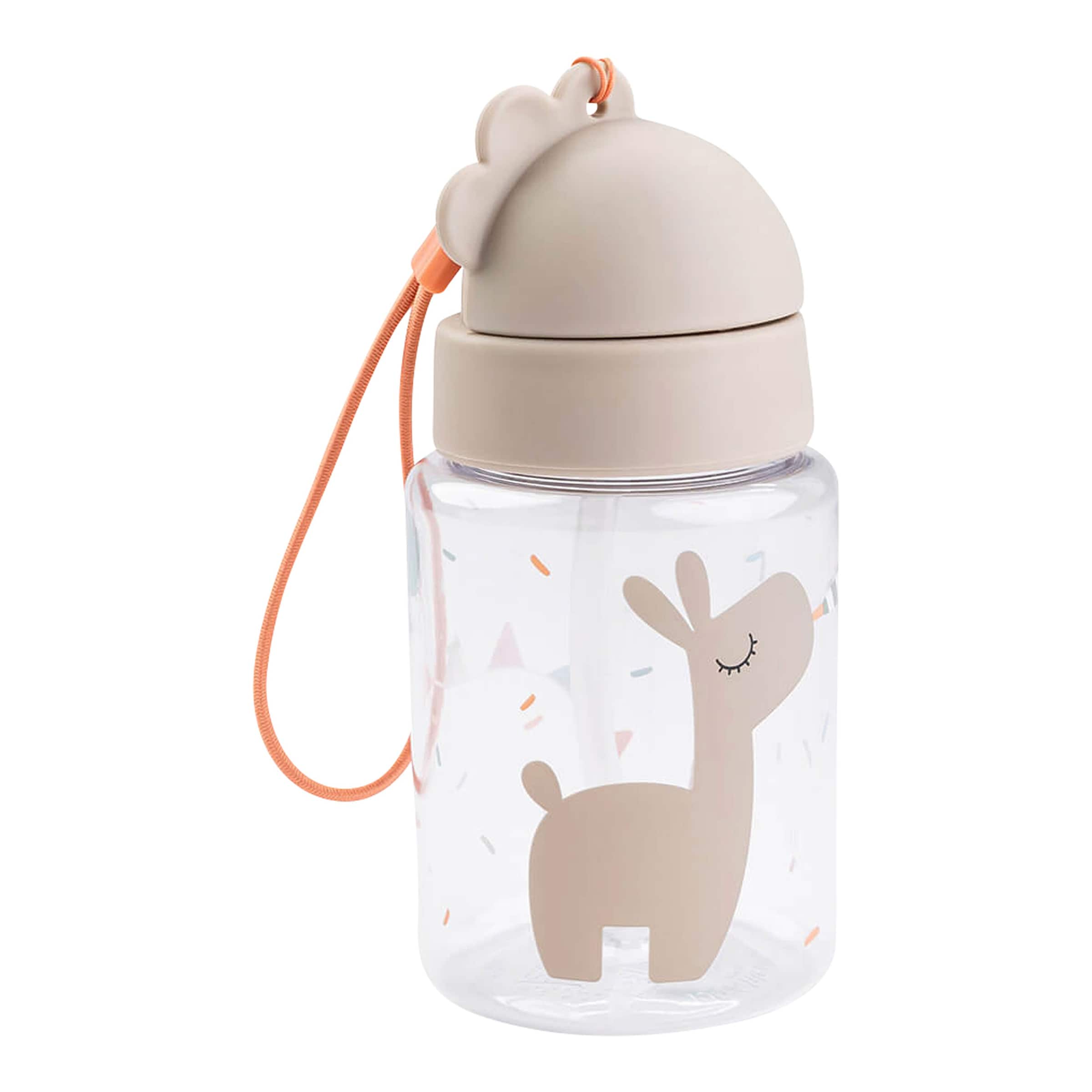 Done By Deer Trinkflasche mit Strohhalm Tiny Farm 280 ml