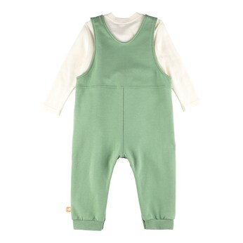 2-tlg. Set Latzhose und Shirt langarm Möwe
