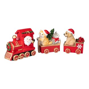 Idée déco «Train de Noël», 3 pièces