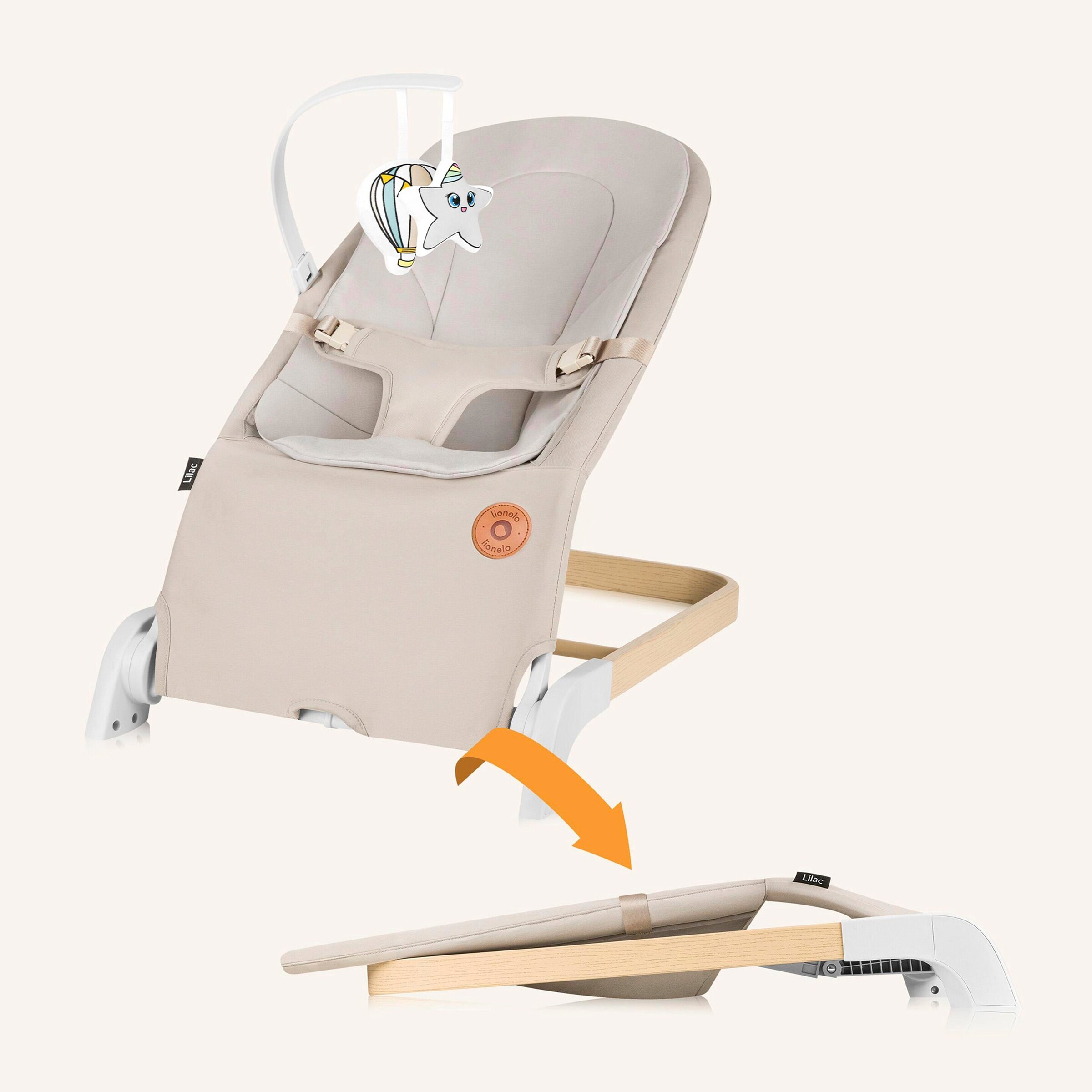 Thumbnail - Lionelo Babywippe Lilac