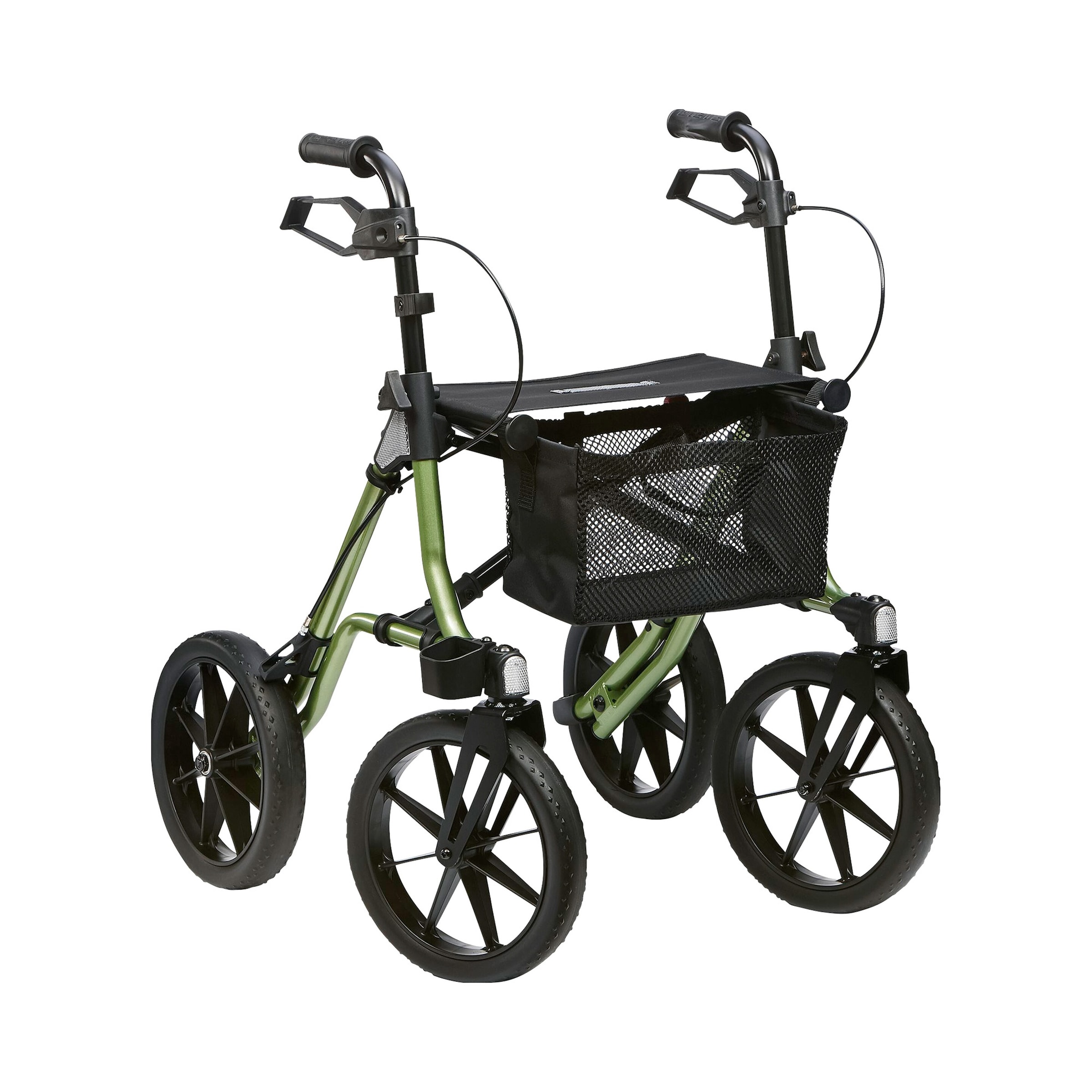 Außen-Rollator "Taima XC-PU-bereift" schwarz gruen