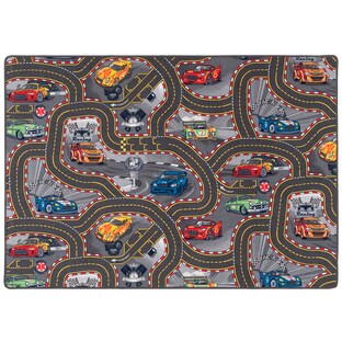 Kinder Spiel Straßen Teppich Racer