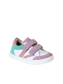 Baby Sneakers aus Leder mit Klettverschluss, Lochmuster