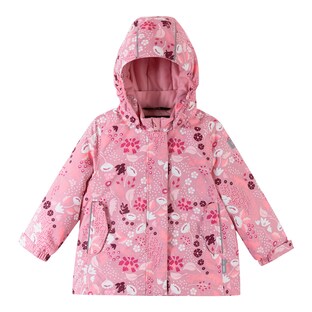 Winterjacke mit Kapuze Blumen
