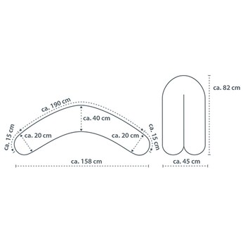 Stillkissen Bamboo Collection 190 cm