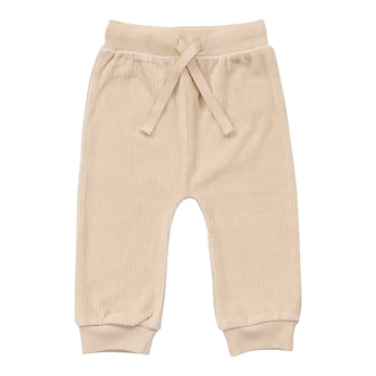 Pantalon en matière côtelée