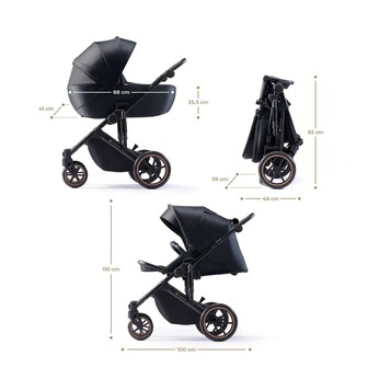 Kombikinderwagen PRIME 2 Trio-Set inkl. Babyschale MINK PRO i-Size
