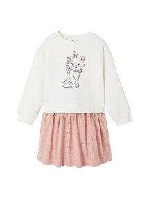 2-in-1 Sweatkleid mit Volantrock Mädchen