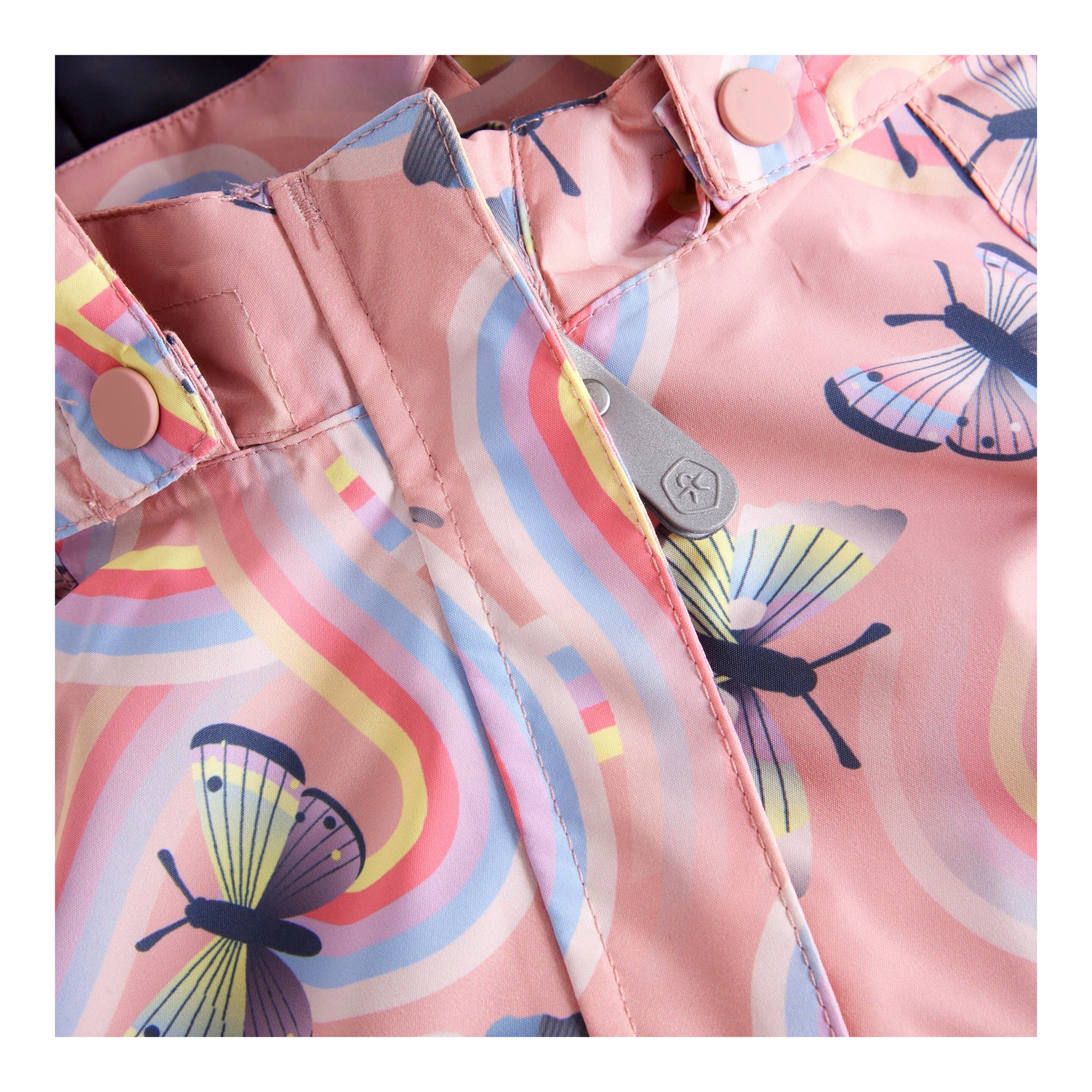 Regenanzug mit abnehmbarer Kapuze Schmetterlinge