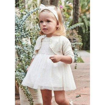 Tüllkleid kurzarm Glitzer
