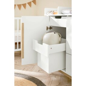 Wickelkommode Juna mit Windeleimerauszug - exklusiv bei babywalz