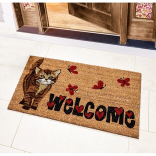 Kokos deurmat "Welcome"