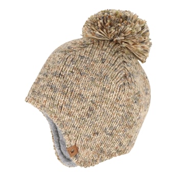 Winter-Strickmütze mit Bommel